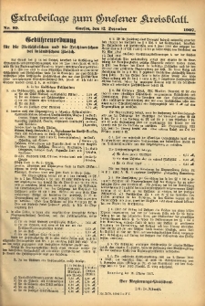 Extrabeilage zum Gnesener Kreisblatt 1907.12.12 Nr99