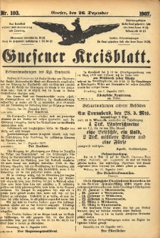 Gnesener Kreisblatt 1907.12.26 Nr103