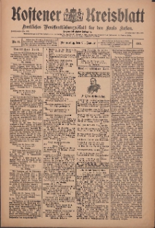 Kostener Kreisblatt: amtliches Veröffentlichungsblatt für den Kreis Kosten 1911.01.26 Jg.46 Nr11