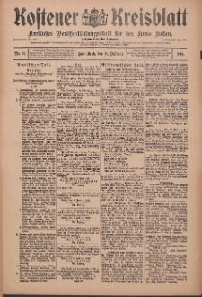 Kostener Kreisblatt: amtliches Veröffentlichungsblatt für den Kreis Kosten 1911.02.11 Jg.46 Nr18