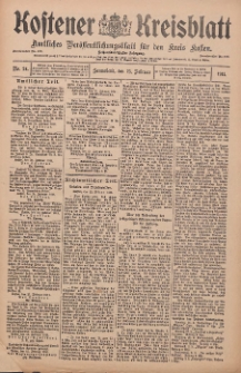 Kostener Kreisblatt: amtliches Veröffentlichungsblatt für den Kreis Kosten 1911.02.25 Jg.46 Nr24