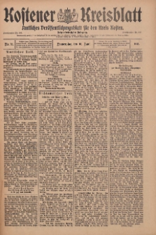 Kostener Kreisblatt: amtliches Veröffentlichungsblatt für den Kreis Kosten 1911.05.04 Jg.46 Nr53