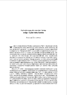 Hulajnogą do socjalizmu. Wstęp i wyb&oacute;r dokument&oacute;w