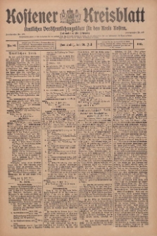 Kostener Kreisblatt: amtliches Veröffentlichungsblatt für den Kreis Kosten 1911.07.20 Jg.46 Nr86