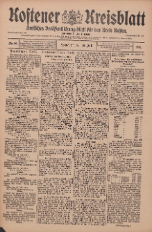 Kostener Kreisblatt: amtliches Veröffentlichungsblatt für den Kreis Kosten 1911.07.29 Jg.46 Nr90
