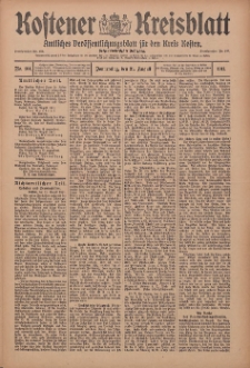 Kostener Kreisblatt: amtliches Veröffentlichungsblatt für den Kreis Kosten 1911.08.31 Jg.46 Nr104