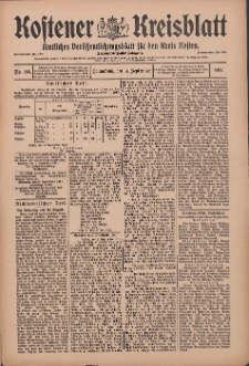 Kostener Kreisblatt: amtliches Veröffentlichungsblatt für den Kreis Kosten 1911.09.02 Jg.46 Nr105