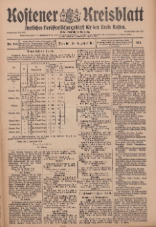 Kostener Kreisblatt: amtliches Veröffentlichungsblatt für den Kreis Kosten 1911.09.05 Jg.46 Nr106