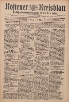 Kostener Kreisblatt: amtliches Veröffentlichungsblatt für den Kreis Kosten 1911.10.05 Jg.46 Nr119