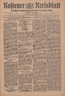 Kostener Kreisblatt: amtliches Ver&ouml;ffentlichungsblatt f&uuml;r den Kreis Kosten 1911.10.26 Jg.46 Nr128