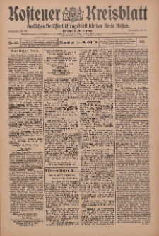 Kostener Kreisblatt: amtliches Veröffentlichungsblatt für den Kreis Kosten 1911.10.26 Jg.46 Nr128