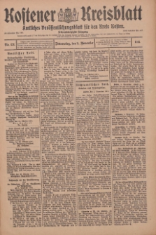 Kostener Kreisblatt: amtliches Veröffentlichungsblatt für den Kreis Kosten 1911.11.02 Jg.46 Nr131