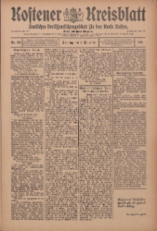 Kostener Kreisblatt: amtliches Ver&ouml;ffentlichungsblatt f&uuml;r den Kreis Kosten 1911.11.07 Jg.46 Nr133