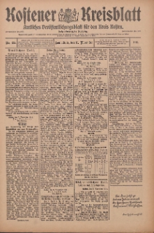 Kostener Kreisblatt: amtliches Veröffentlichungsblatt für den Kreis Kosten 1911.11.11 Jg.46 Nr135