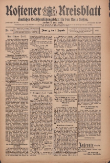 Kostener Kreisblatt: amtliches Veröffentlichungsblatt für den Kreis Kosten 1911.12.05 Jg.46 Nr145