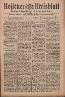Kostener Kreisblatt: amtliches Ver&ouml;ffentlichungsblatt f&uuml;r den Kreis Kosten 1912.02.24 Jg.47 Nr24
