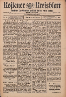 Kostener Kreisblatt: amtliches Veröffentlichungsblatt für den Kreis Kosten 1912.02.27 Jg.47 Nr25