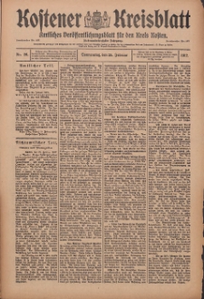 Kostener Kreisblatt: amtliches Veröffentlichungsblatt für den Kreis Kosten 1912.02.29 Jg.47 Nr26