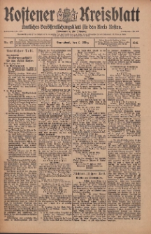Kostener Kreisblatt: amtliches Veröffentlichungsblatt für den Kreis Kosten 1912.03.02 Jg.47 Nr27