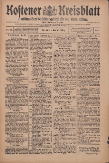 Kostener Kreisblatt: amtliches Veröffentlichungsblatt für den Kreis Kosten 1912.03.16 Jg.47 Nr33