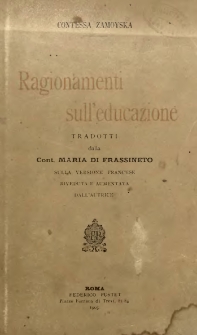 Ragionamenti sull'educazione