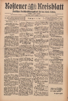 Kostener Kreisblatt: amtliches Ver&ouml;ffentlichungsblatt f&uuml;r den Kreis Kosten 1912.05.07 Jg.47 Nr55