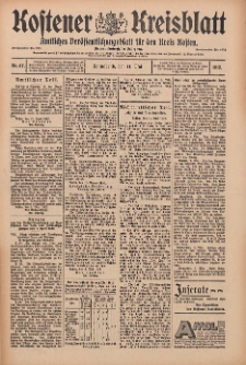 Kostener Kreisblatt: amtliches Veröffentlichungsblatt für den Kreis Kosten 1912.05.11 Jg.47 Nr57