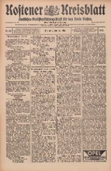 Kostener Kreisblatt: amtliches Ver&ouml;ffentlichungsblatt f&uuml;r den Kreis Kosten 1912.05.14 Jg.47 Nr58