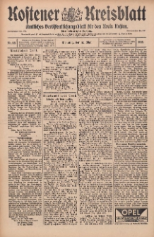 Kostener Kreisblatt: amtliches Veröffentlichungsblatt für den Kreis Kosten 1912.05.14 Jg.47 Nr58