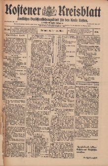 Kostener Kreisblatt: amtliches Veröffentlichungsblatt für den Kreis Kosten 1912.05.18 Jg.47 Nr60