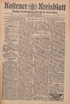 Kostener Kreisblatt: amtliches Ver&ouml;ffentlichungsblatt f&uuml;r den Kreis Kosten 1912.06.06 Jg.47 Nr68