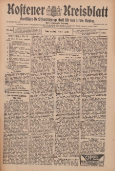 Kostener Kreisblatt: amtliches Veröffentlichungsblatt für den Kreis Kosten 1912.06.06 Jg.47 Nr68