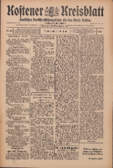 Kostener Kreisblatt: amtliches Veröffentlichungsblatt für den Kreis Kosten 1912.06.08 Jg.47 Nr69
