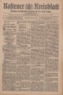 Kostener Kreisblatt: amtliches Ver&ouml;ffentlichungsblatt f&uuml;r den Kreis Kosten 1912.06.22 Jg.47 Nr75