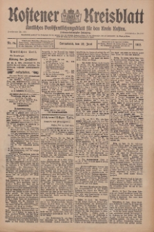 Kostener Kreisblatt: amtliches Veröffentlichungsblatt für den Kreis Kosten 1912.06.22 Jg.47 Nr75