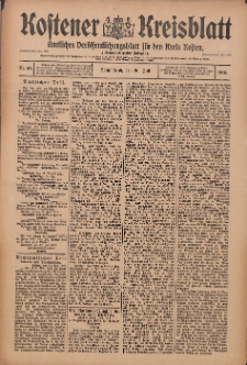 Kostener Kreisblatt: amtliches Ver&ouml;ffentlichungsblatt f&uuml;r den Kreis Kosten 1912.07.20 Jg.47 Nr87