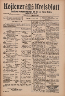 Kostener Kreisblatt: amtliches Veröffentlichungsblatt für den Kreis Kosten 1912.07.23 Jg.47 Nr88