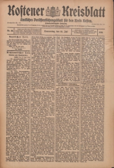 Kostener Kreisblatt: amtliches Veröffentlichungsblatt für den Kreis Kosten 1912.07.25 Jg.47 Nr89