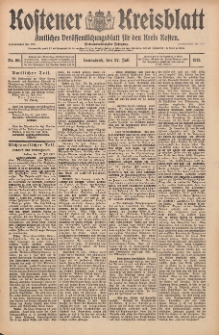 Kostener Kreisblatt: amtliches Veröffentlichungsblatt für den Kreis Kosten 1912.07.27 Jg.47 Nr90