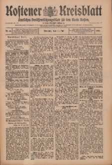 Kostener Kreisblatt: amtliches Ver&ouml;ffentlichungsblatt f&uuml;r den Kreis Kosten 1912.07.30 Jg.47 Nr91