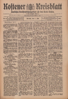Kostener Kreisblatt: amtliches Veröffentlichungsblatt für den Kreis Kosten 1912.07.30 Jg.47 Nr91