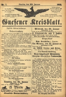 Gnesener Kreisblatt 1908.01.23 Nr7