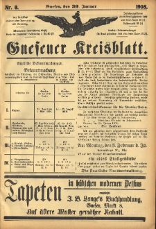 Gnesener Kreisblatt 1908.01.30 Nr9
