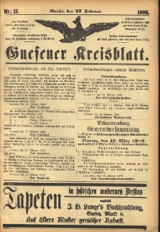 Gnesener Kreisblatt 1908.02.27 Nr17