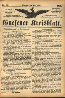 Gnesener Kreisblatt 1908.03.19 Nr23