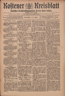 Kostener Kreisblatt: amtliches Ver&ouml;ffentlichungsblatt f&uuml;r den Kreis Kosten 1912.08.03 Jg.47 Nr93
