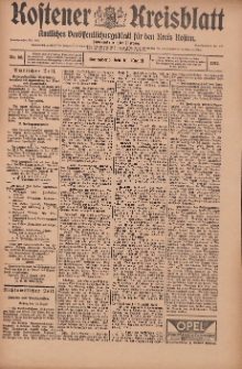 Kostener Kreisblatt: amtliches Ver&ouml;ffentlichungsblatt f&uuml;r den Kreis Kosten 1912.08.10 Jg.47 Nr96