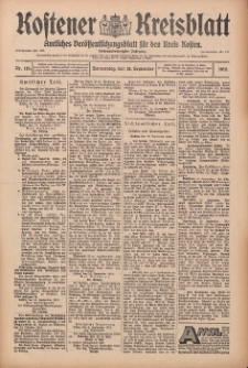 Kostener Kreisblatt: amtliches Ver&ouml;ffentlichungsblatt f&uuml;r den Kreis Kosten 1912.09.19 Jg.47 Nr113
