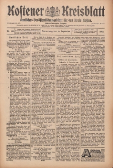 Kostener Kreisblatt: amtliches Veröffentlichungsblatt für den Kreis Kosten 1912.09.19 Jg.47 Nr113