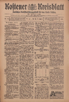Kostener Kreisblatt: amtliches Ver&ouml;ffentlichungsblatt f&uuml;r den Kreis Kosten 1912.09.24 Jg.47 Nr115